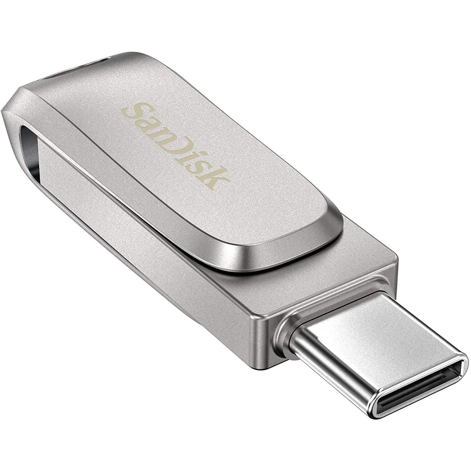 Sandisk Ultra Dual Drive Luxe Flash Drive – 1Tb / 400Mb/S/ Usb 3.2 Gen 1 / Type-C / Silver