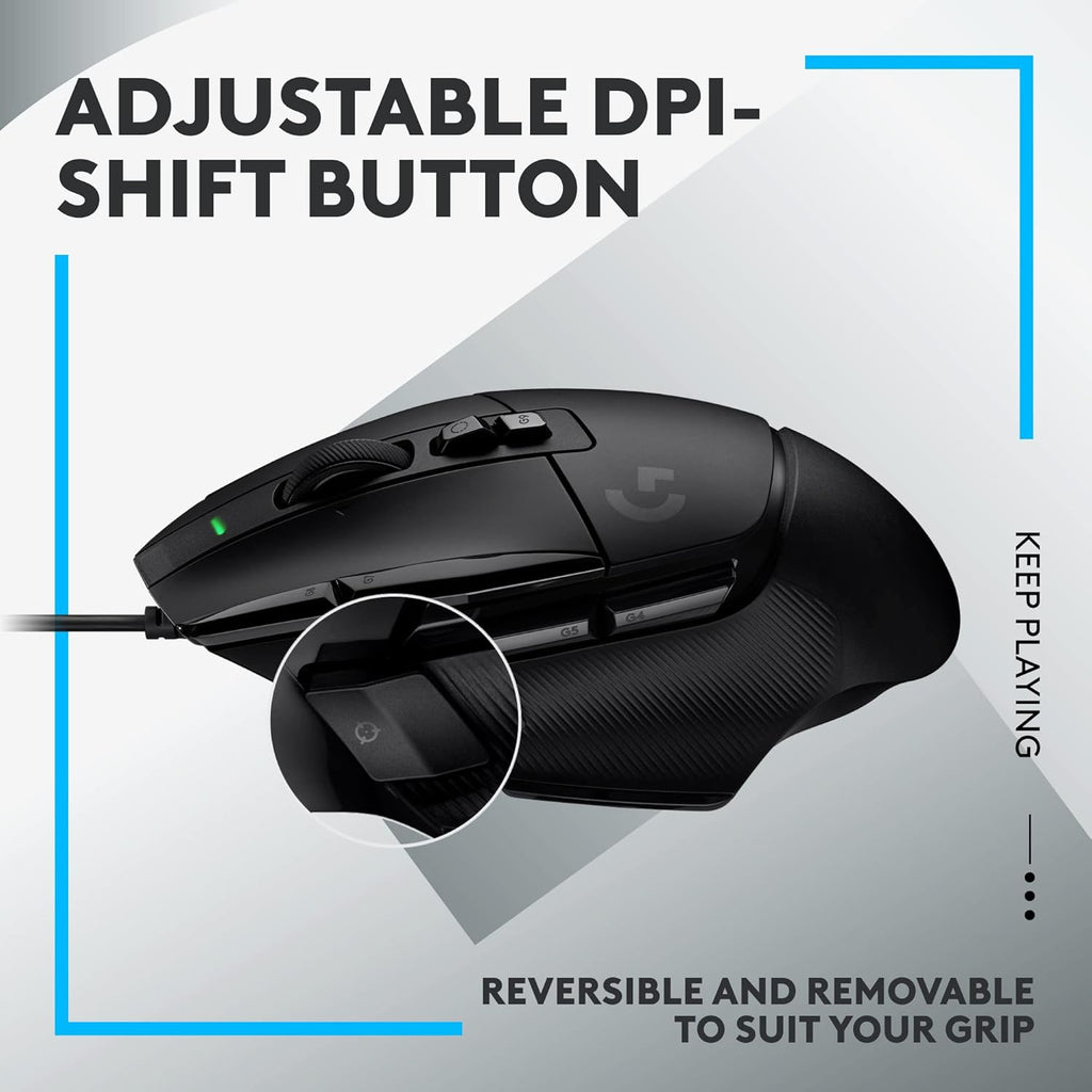 Logitech G502 X Corded Gaming Mouse - Black