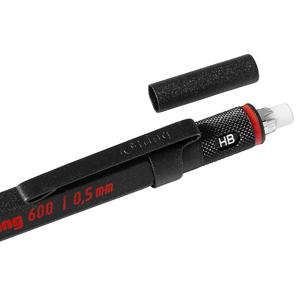 Rotring Mechanical Pencil (600/0.5Mm) Full Metal Black Mechanical Pencil