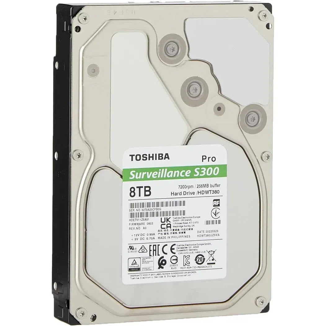 8Tb Toshiba S300 Video Streaming Hard Drive For Surveillance Dvr/Nvr (Hdwt380Uzsva)