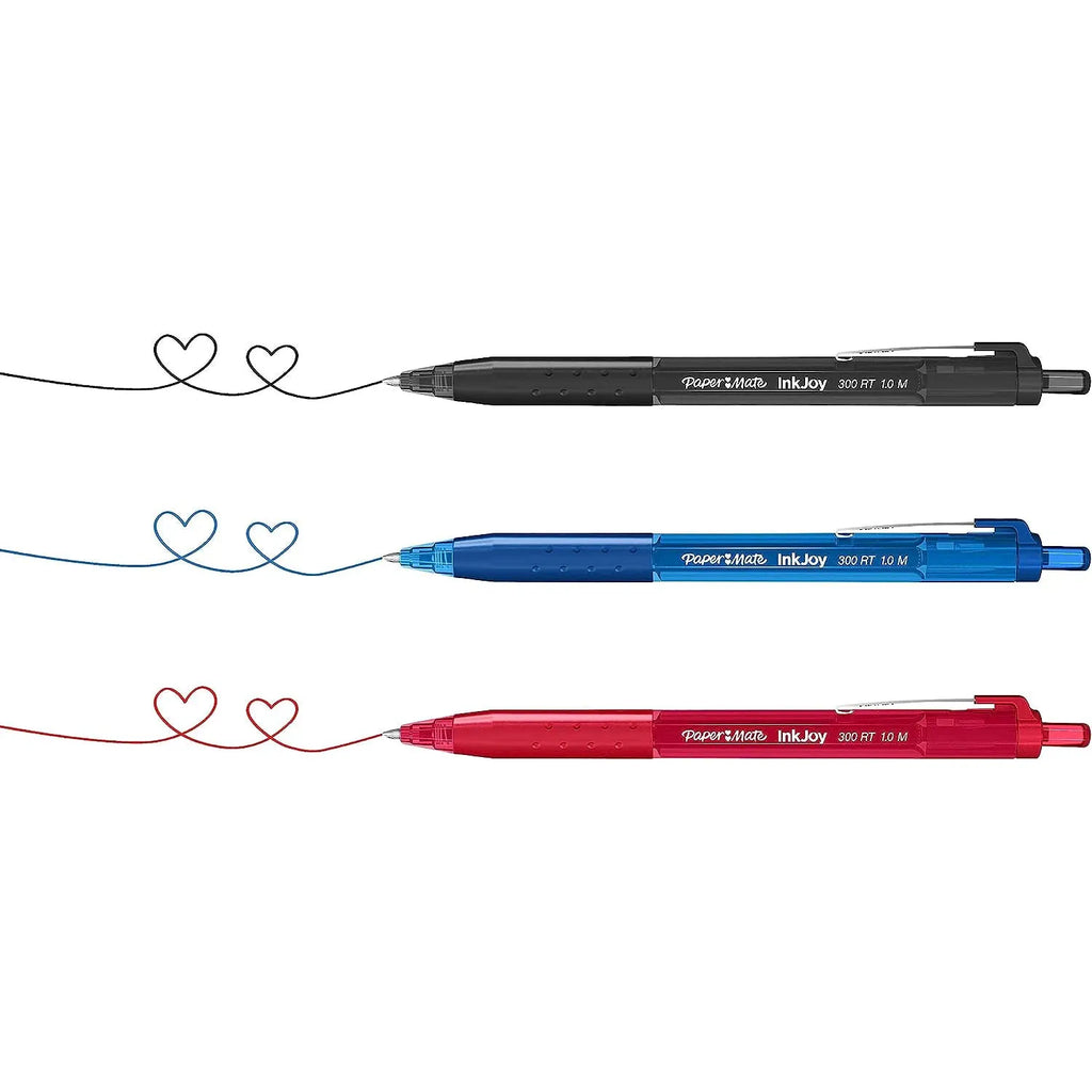 Paper Mate Inkjoy 300Rt Retractable Ballpoint Pens (Black, 12 Count)
