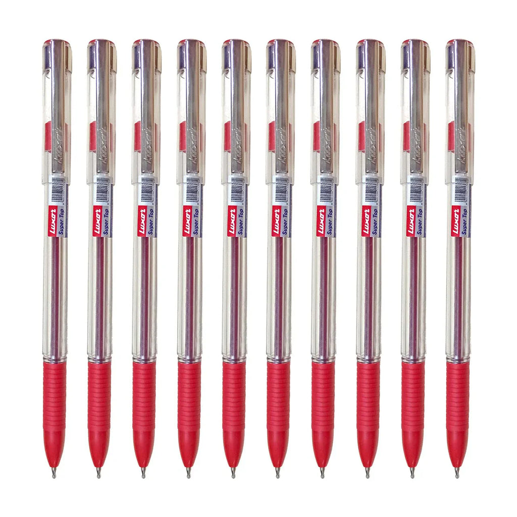 Luxor - Super Top Ball Pen Red 0.7Mm (12’S Box)