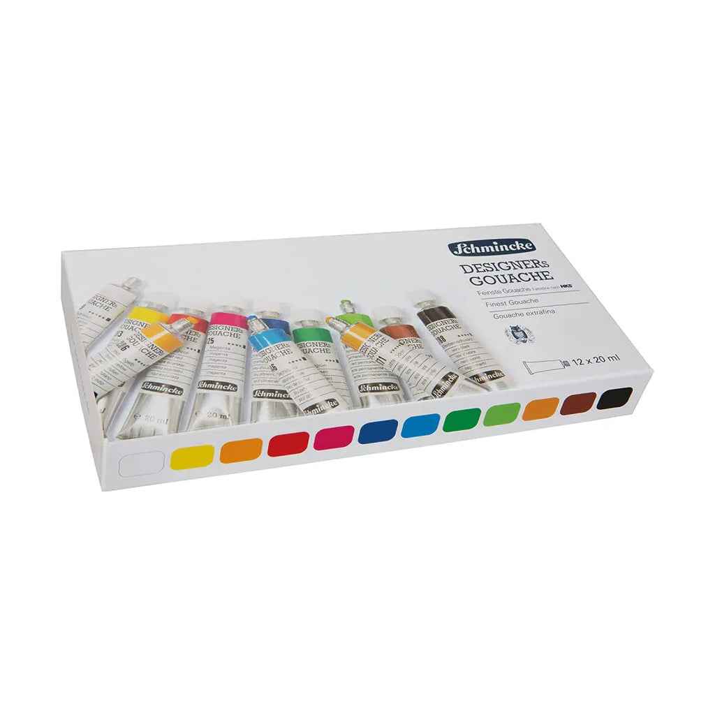 Schmincke Designers Gouache (72014), 12 × 20ml Tubes