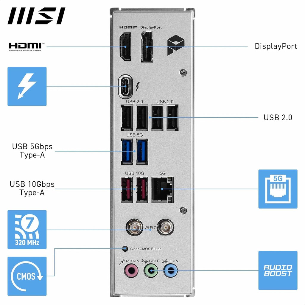 Msi Pro B860-P Wifi Ddr5 Motherboard - Black