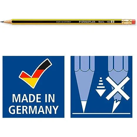 Staedtler Noris Pencil With Rubber Tip Box Of 12 - St-122-Hba-53