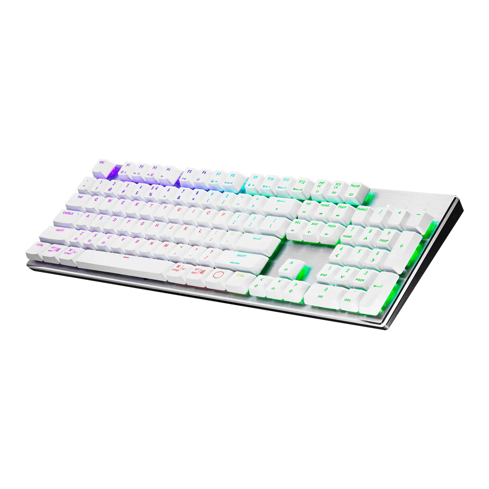 Cooler Master Sk653 Rgb Wireless Mechanical Keybaord Silver White