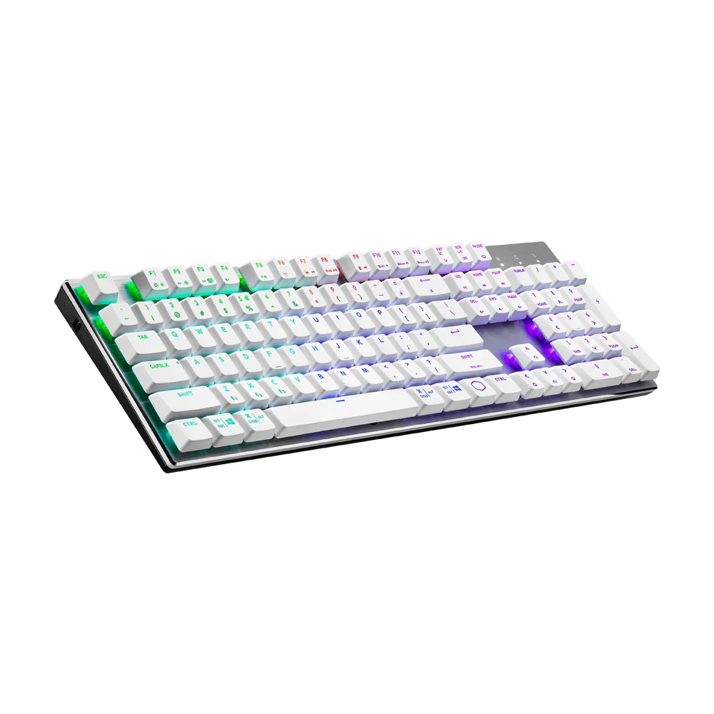 Cooler Master Sk653 Rgb Wireless Mechanical Keybaord Silver White
