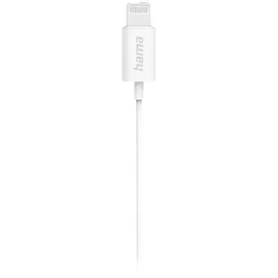 Hama Glow Earphones with Lightning Cable, Microphone - White