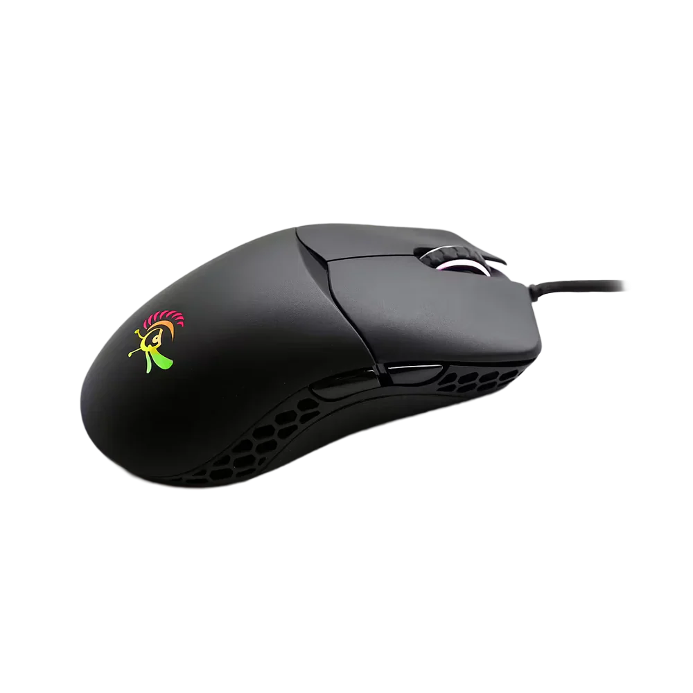Ducky Feather Rgb Wired Hauno Switches Gaming Mouse - Black
