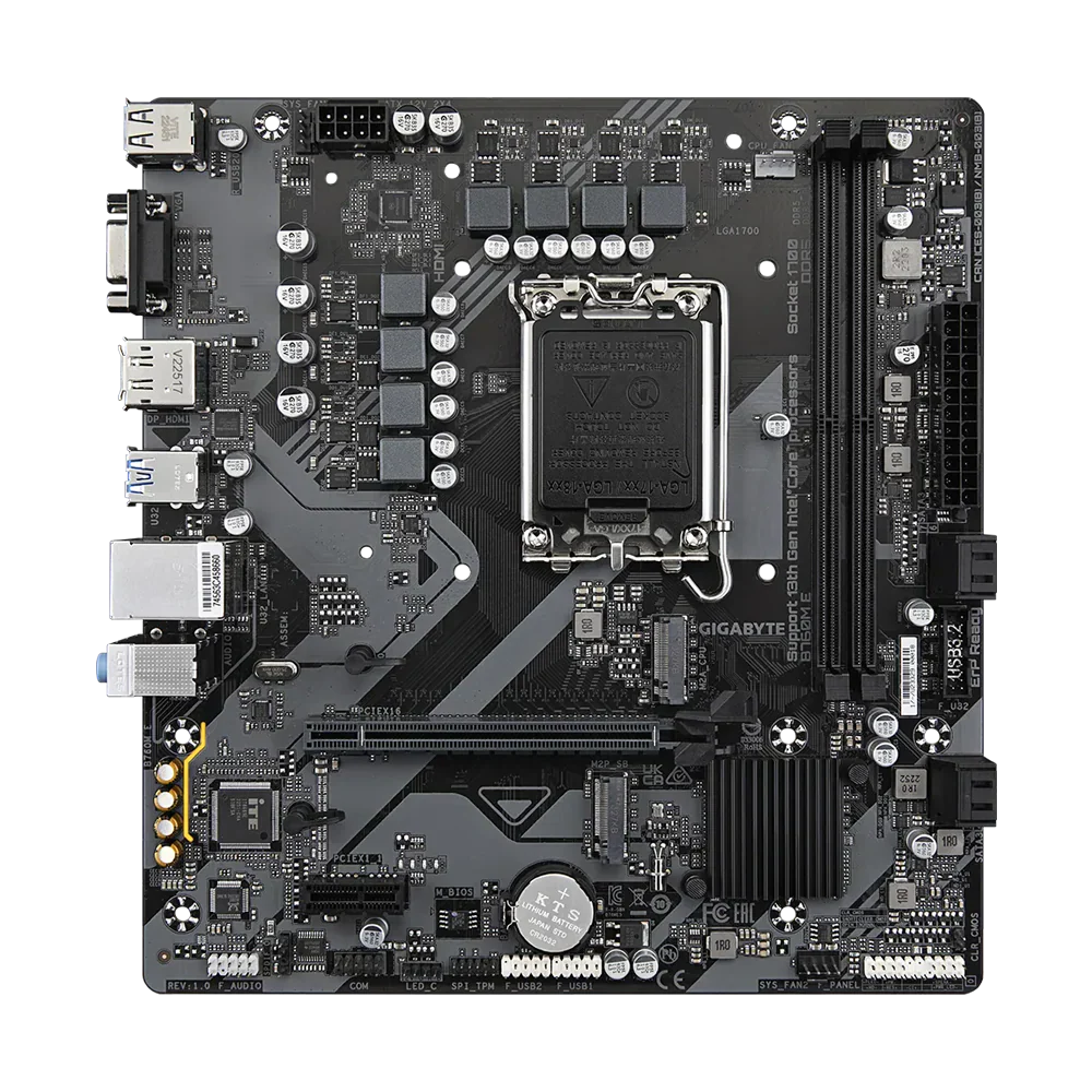 Gigabyte B760M E Ddr5 Motherboard - Black