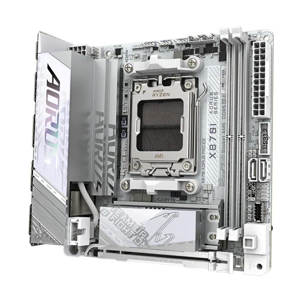 Gigabyte X870I Aorus Pro Ice Ddr5 Motherboard - White