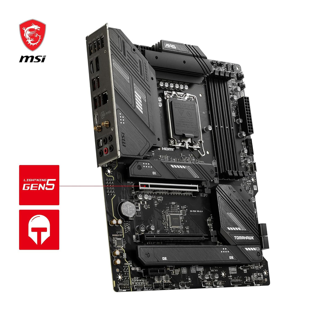 Msi Mag B760 Tomahawk Wifi Ddr4 Atx Motherboard - Black