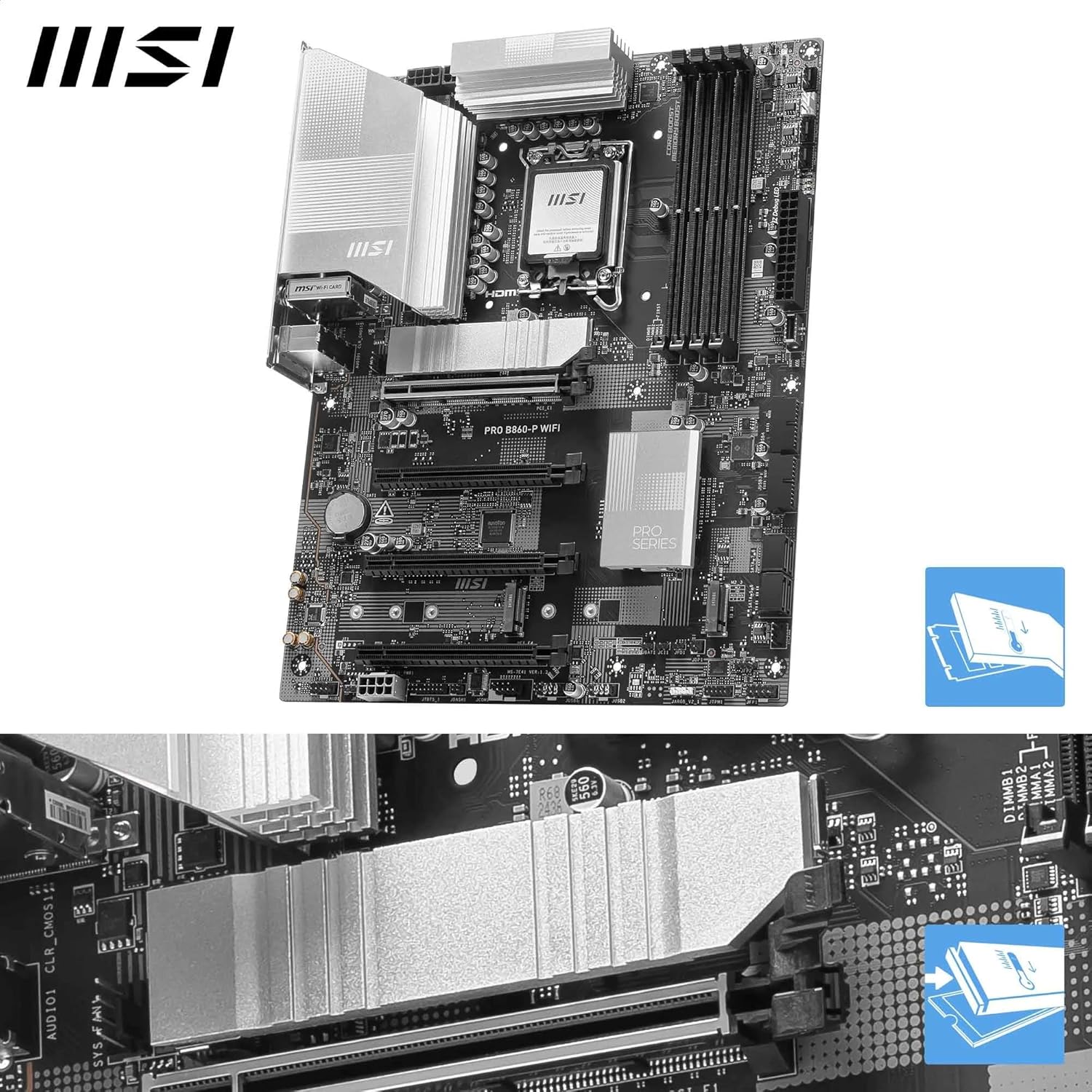 Msi Pro B860-P Wifi Ddr5 Motherboard - Black