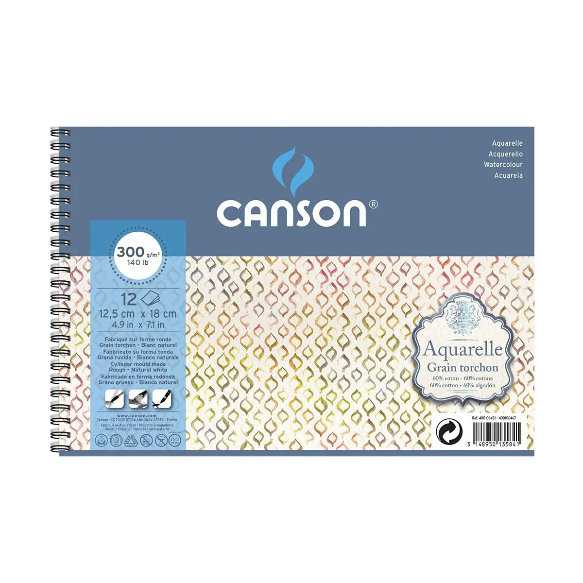 Canson Aquarelle Spiral Pad