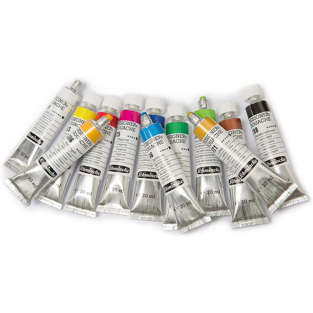 Schmincke Designers Gouache (72014), 12 × 20ml Tubes