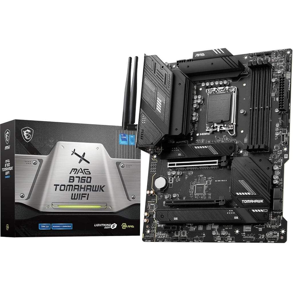 Msi Mag B760 Tomahawk Wifi Ddr4 Atx Motherboard - Black