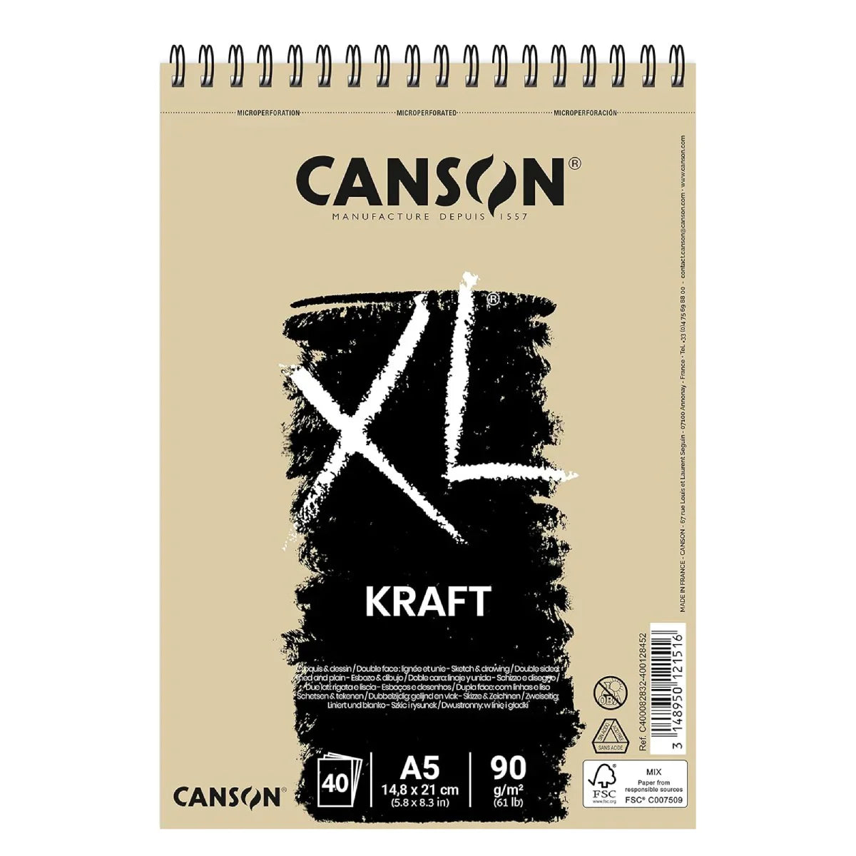 Canson Xl Kraft Croquis Lined Surface