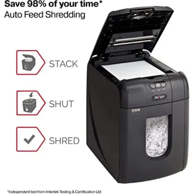 Rexel Auto+ 130X 2102559A Auto Feed 130 Sheet Cross Cut Shredder