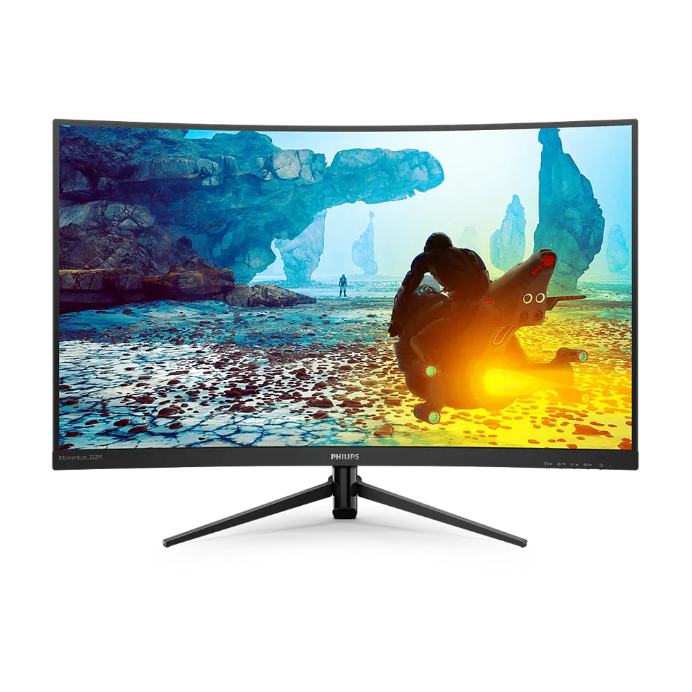 Philips 322M8Cp 32 Inch Fhd 240Hz 0.5Ms Hdmi X 2 Curved Gaming Monitor - Black