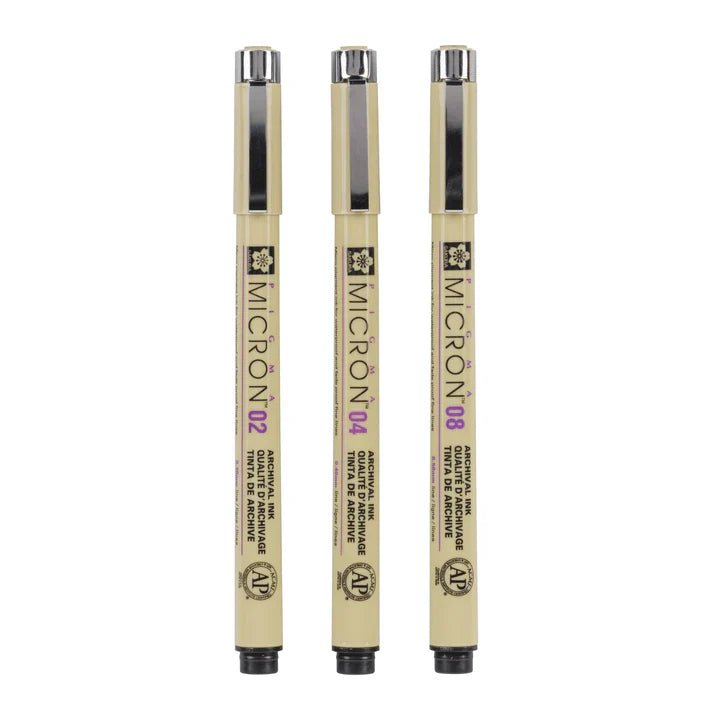Sakura Pigma Micron 05 Set 3 Bk+Gr