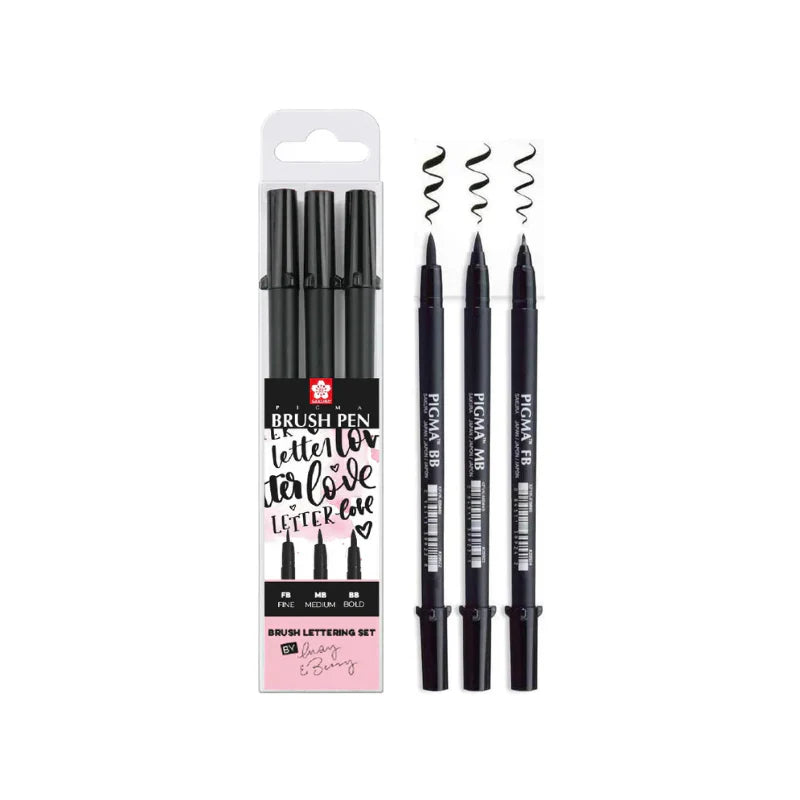 Sakura Pigma Brushpen Handlet Set 3