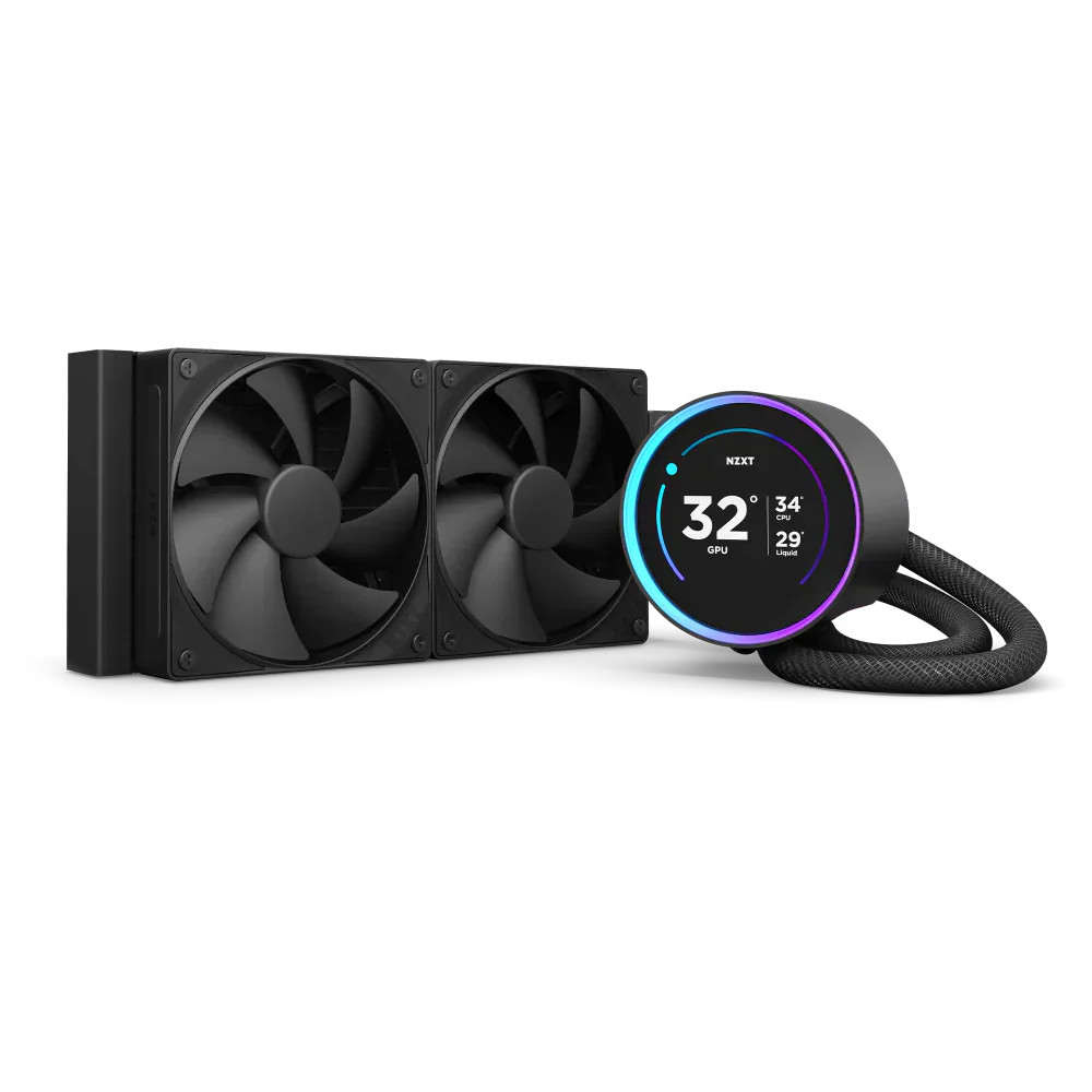 Nzxt Kraken Elite 240 - 240Mm Aio Liquid Cooler With Lcd Display Black