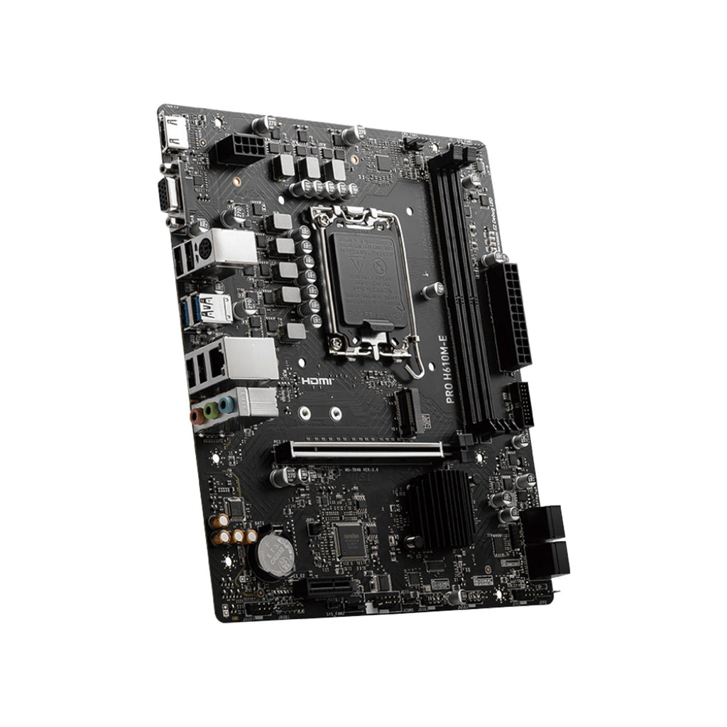 Msi Pro H610M-E Ddr5 Motherboard Black