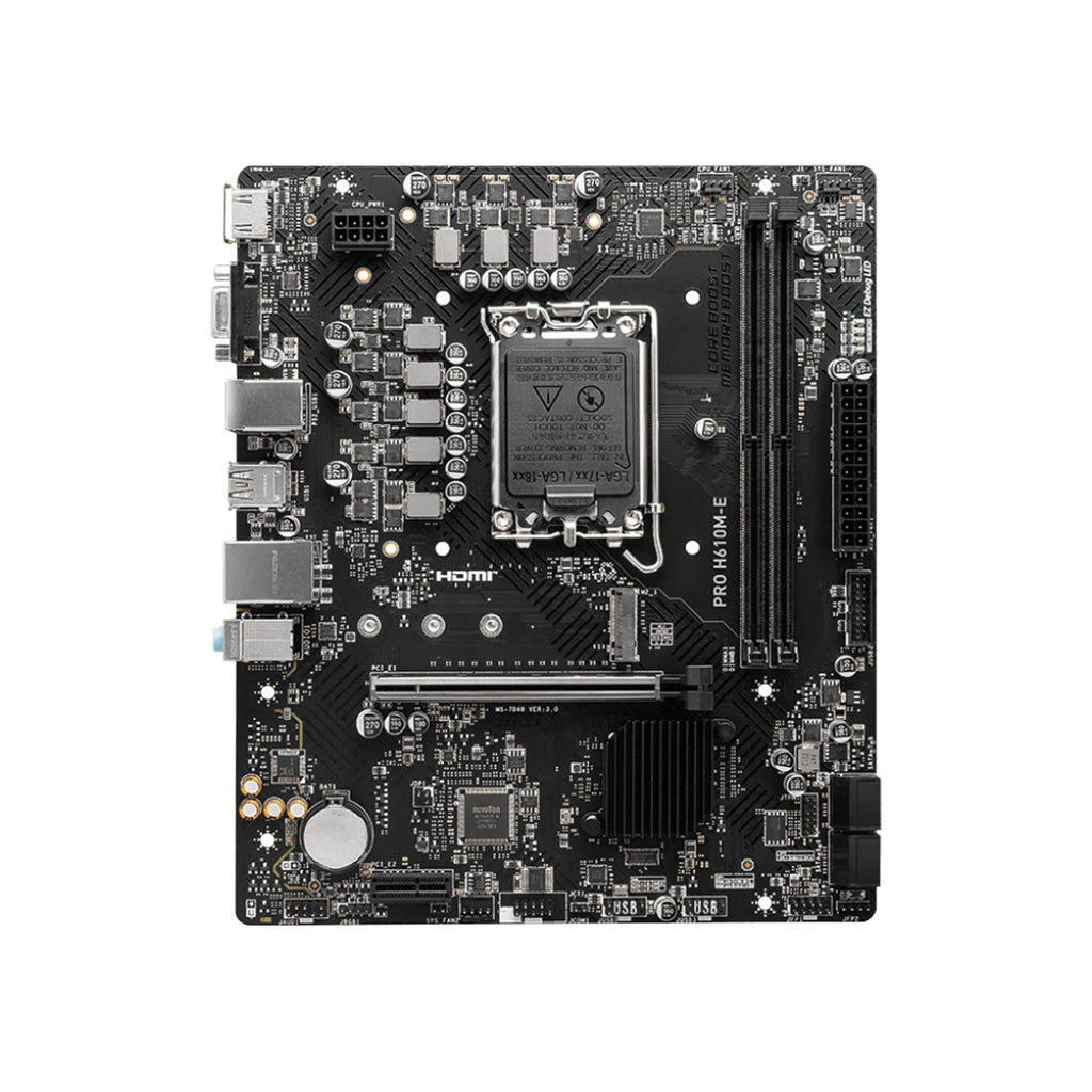 Msi Pro H610M-E Ddr5 Motherboard Black