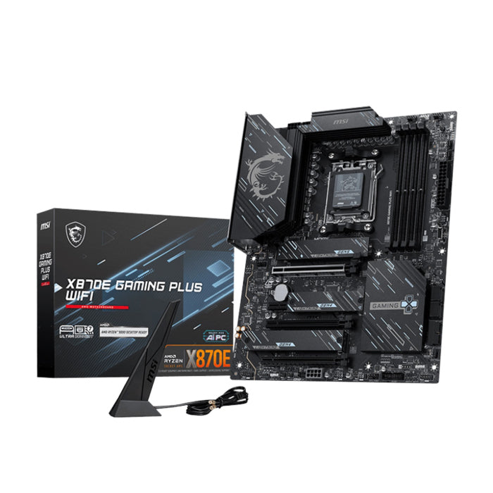 Msi X870E Gaming Plus Wifi Ddr5 Motherboard Black
