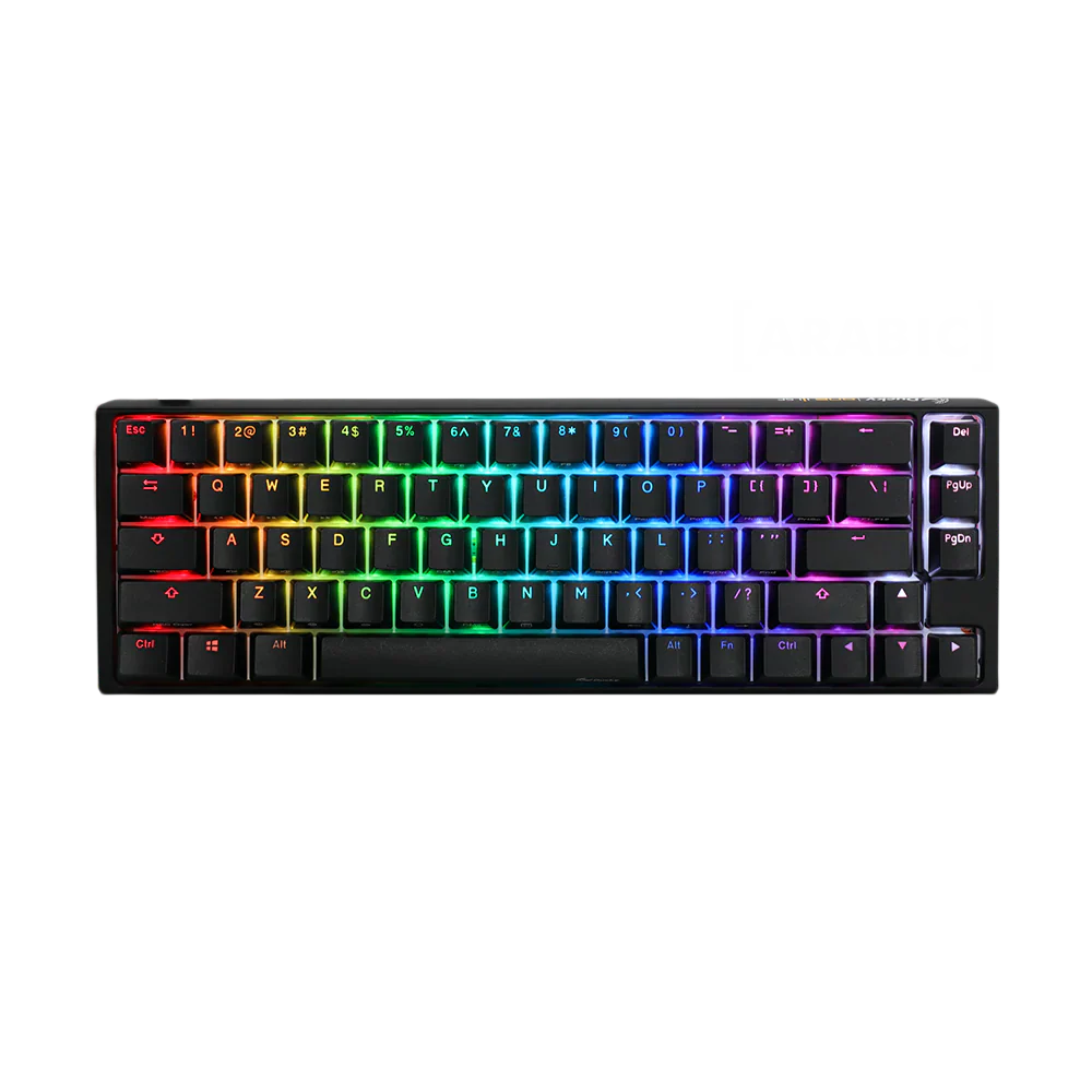 Ducky One 3 Sf Hot Swap Pbt Blue Switch Cherry Rgb  Wired Mechanical Gaming Keyboard Arabic - Classic Black