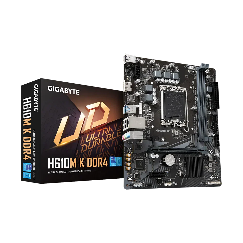 Gigabyte H610M K Ddr4 2.0 Motherboard - Black