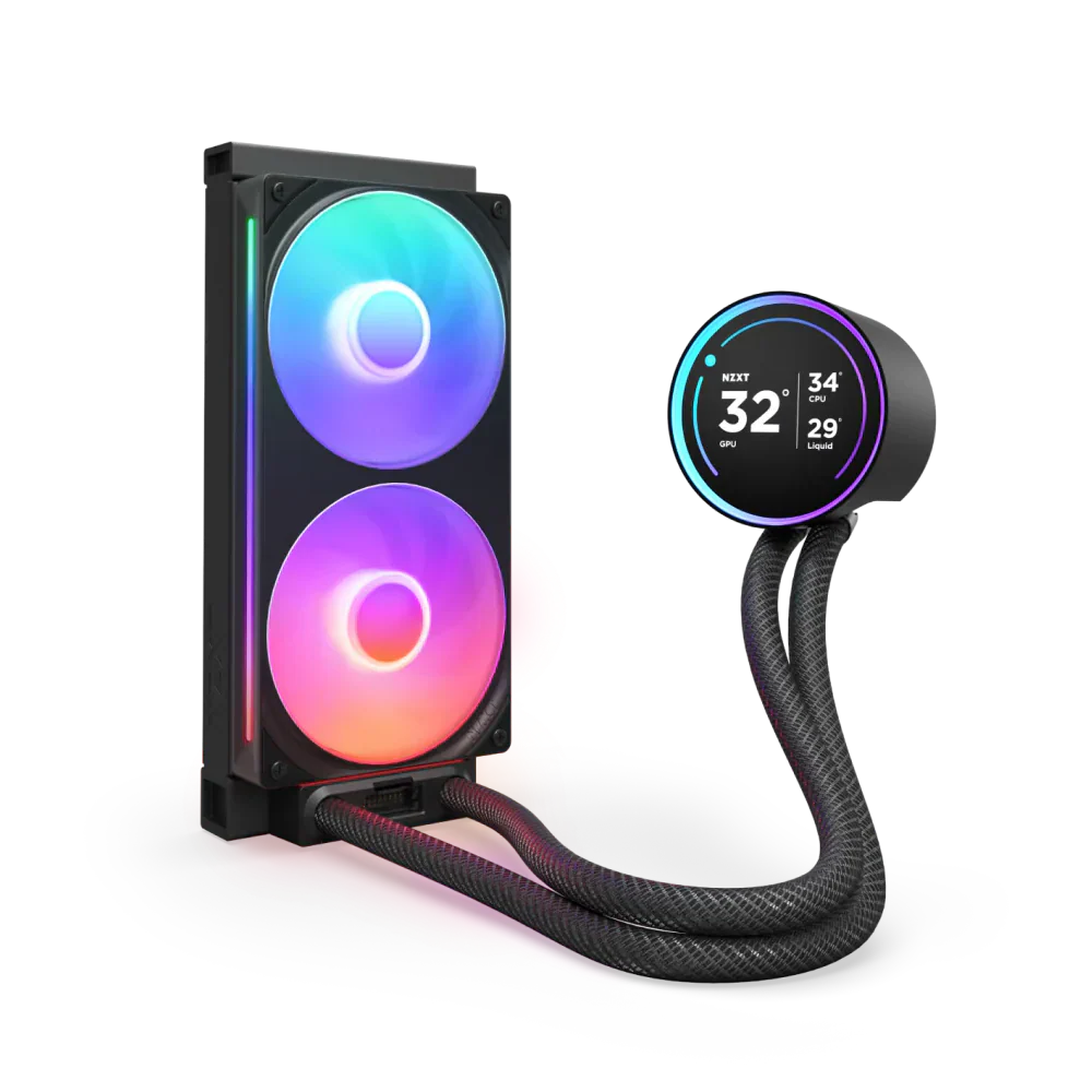 Nzxt Kraken Elite 240 Rgb 240Mm Aio Cpu Liquid Cooler With Lcd Display Black