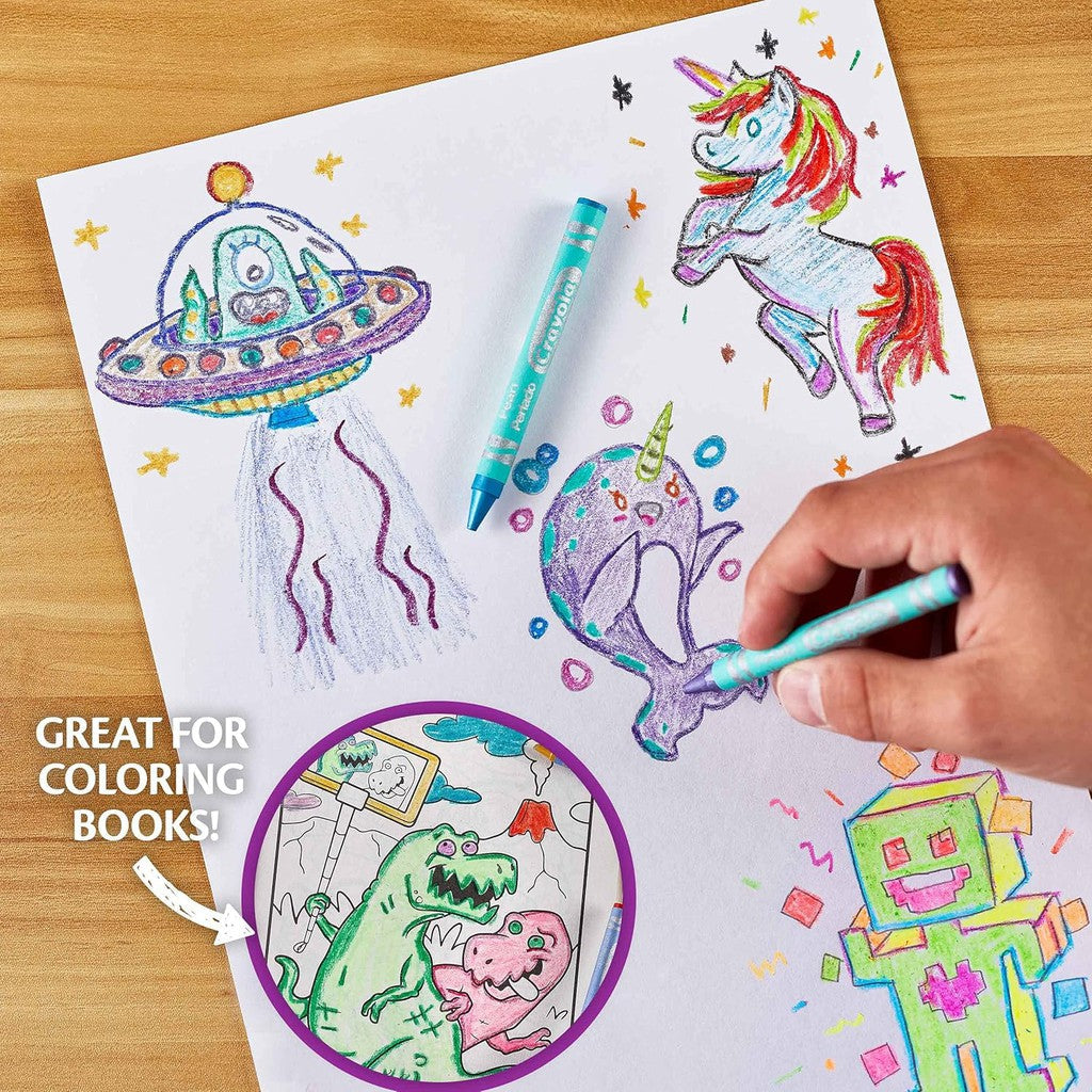 Crayola 96 ct. Special Effects Crayons Neon, Metallic, Pearlescent & Glitter Crayons,
