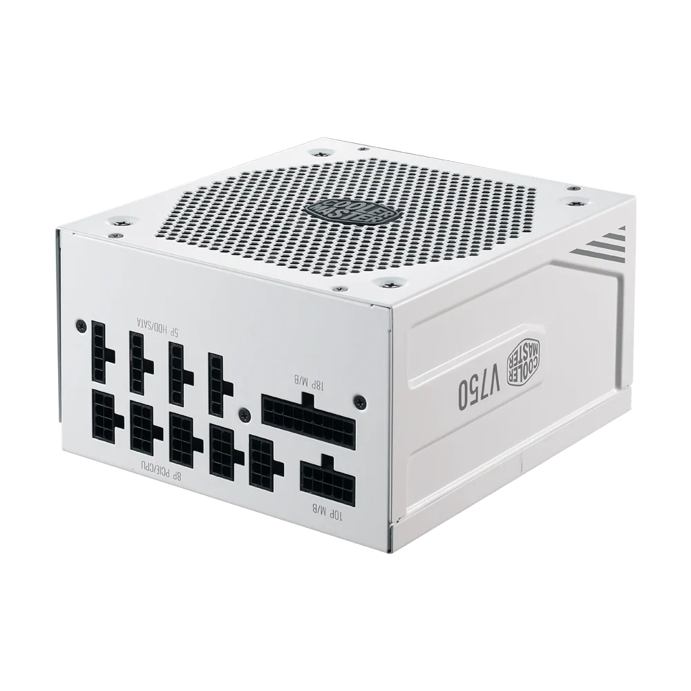 Cooler Master V750 750W V2 80 Plus Gold Full Modular Power Supply - White