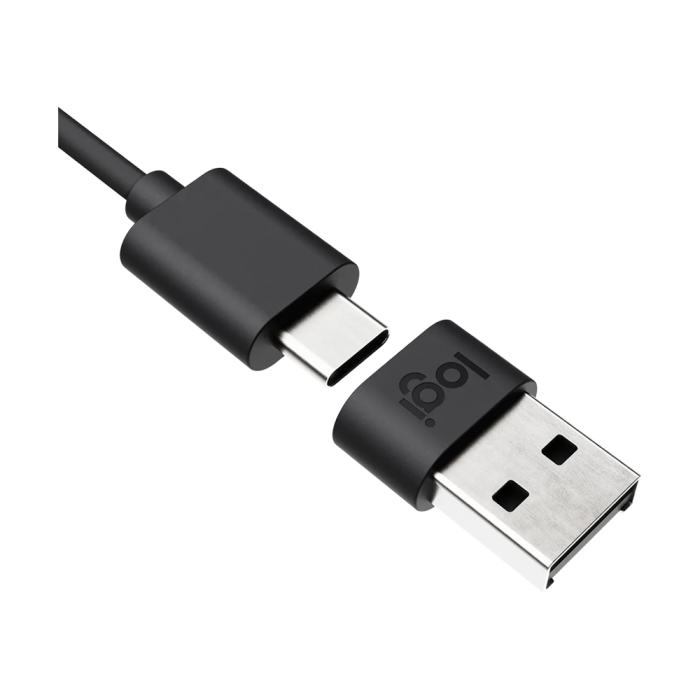 Logitech Zone Wired Teams USB Headset Features Premium Audio Drivers and Advanced Noise-Canceling Mic Technology - Grey
