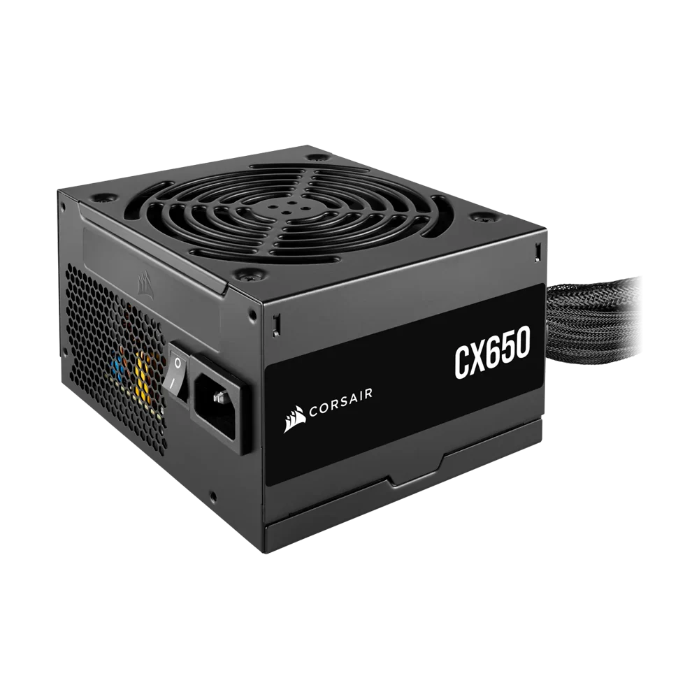Corsair Cx Series Cx650 650 Watt 80 Plus Bronze Atx Power Supply (Uk) Black