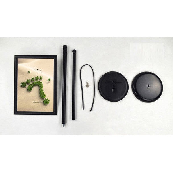 A4 Adjustable Steel Poster Stand - Black