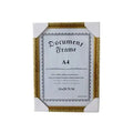 A4 Bronze With Corner Protection Document Frames Holder Wall Display