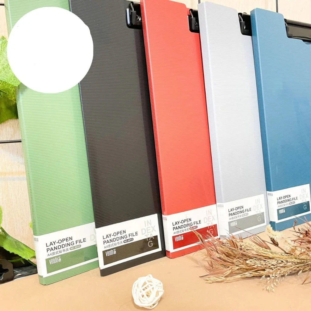 A4 Lay-Open Pandding File Double Clip Multi-Functional Board Folder Paper Filling