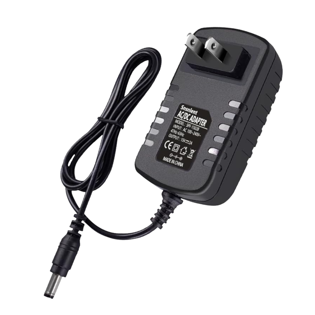 Adapter Laptop Charger with Power Cable (Round) – 15V 2A 30W (5.5×2.5)