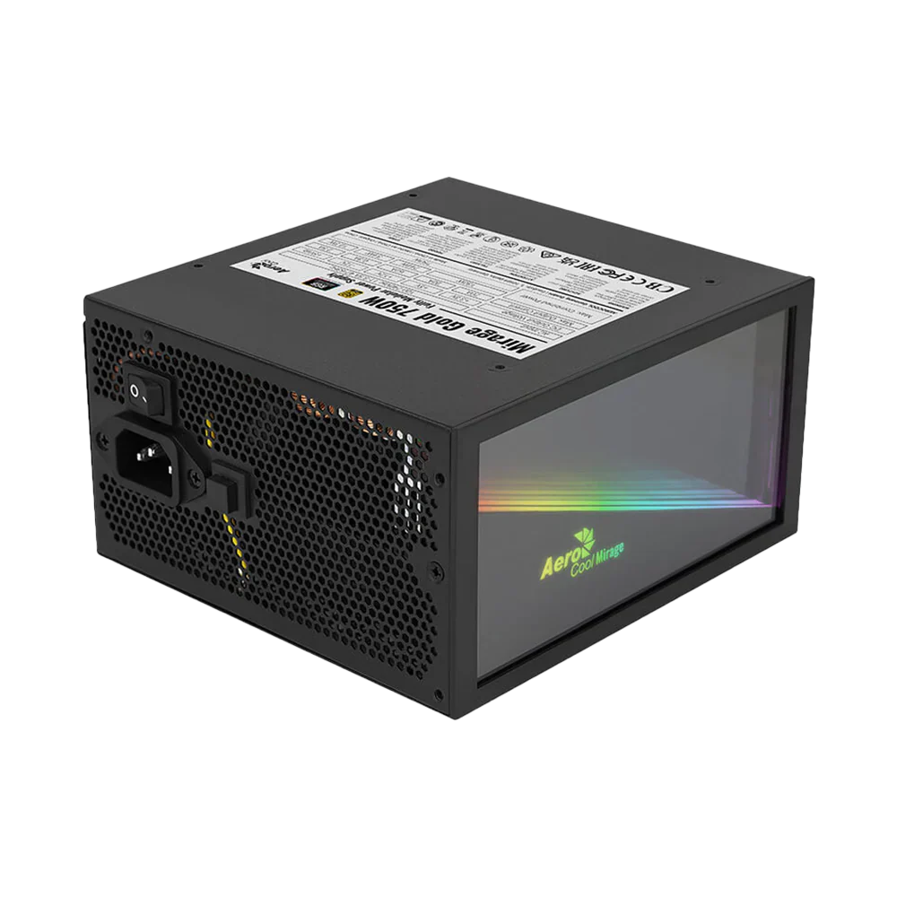 AEROCOOL MIRAGE 750W Gold Fully Modular Power Supply - Black