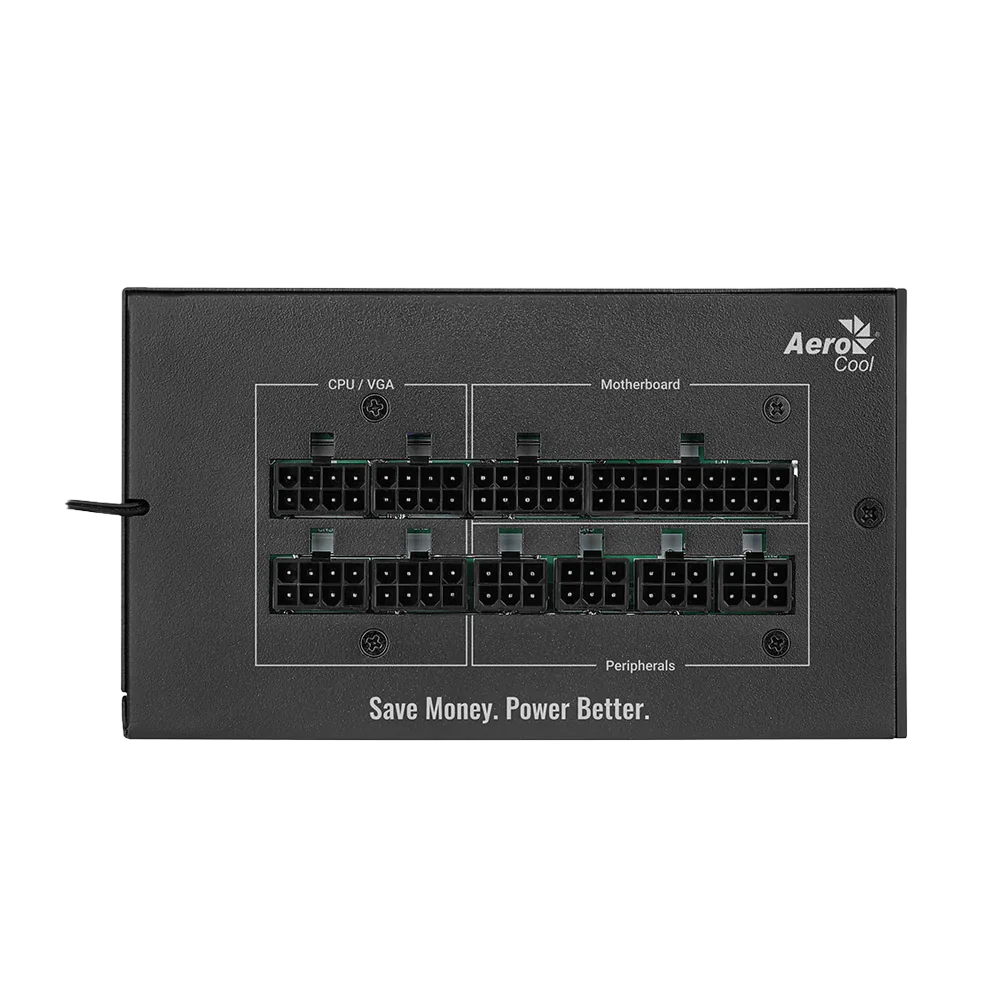 AEROCOOL MIRAGE 750W Gold Fully Modular Power Supply - Black