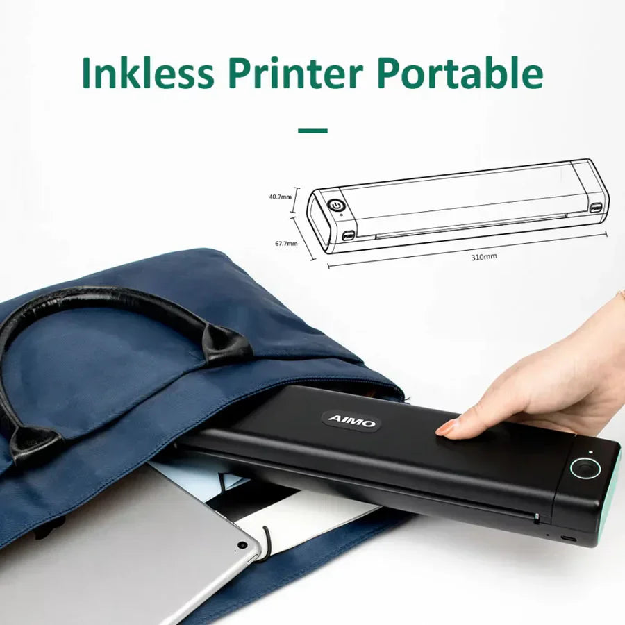 AIMO A4 Mobile Printer – Wireless Portable Thermal Printer M08F