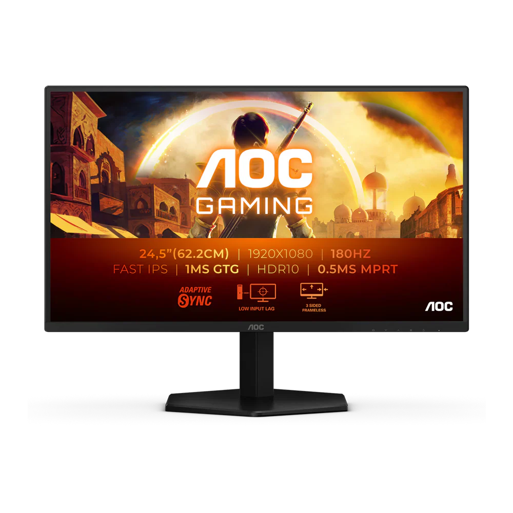 AOC 25G42E - 24.5 Inch FHD 180Hz 1ms IPS Gaming Monitor - Black