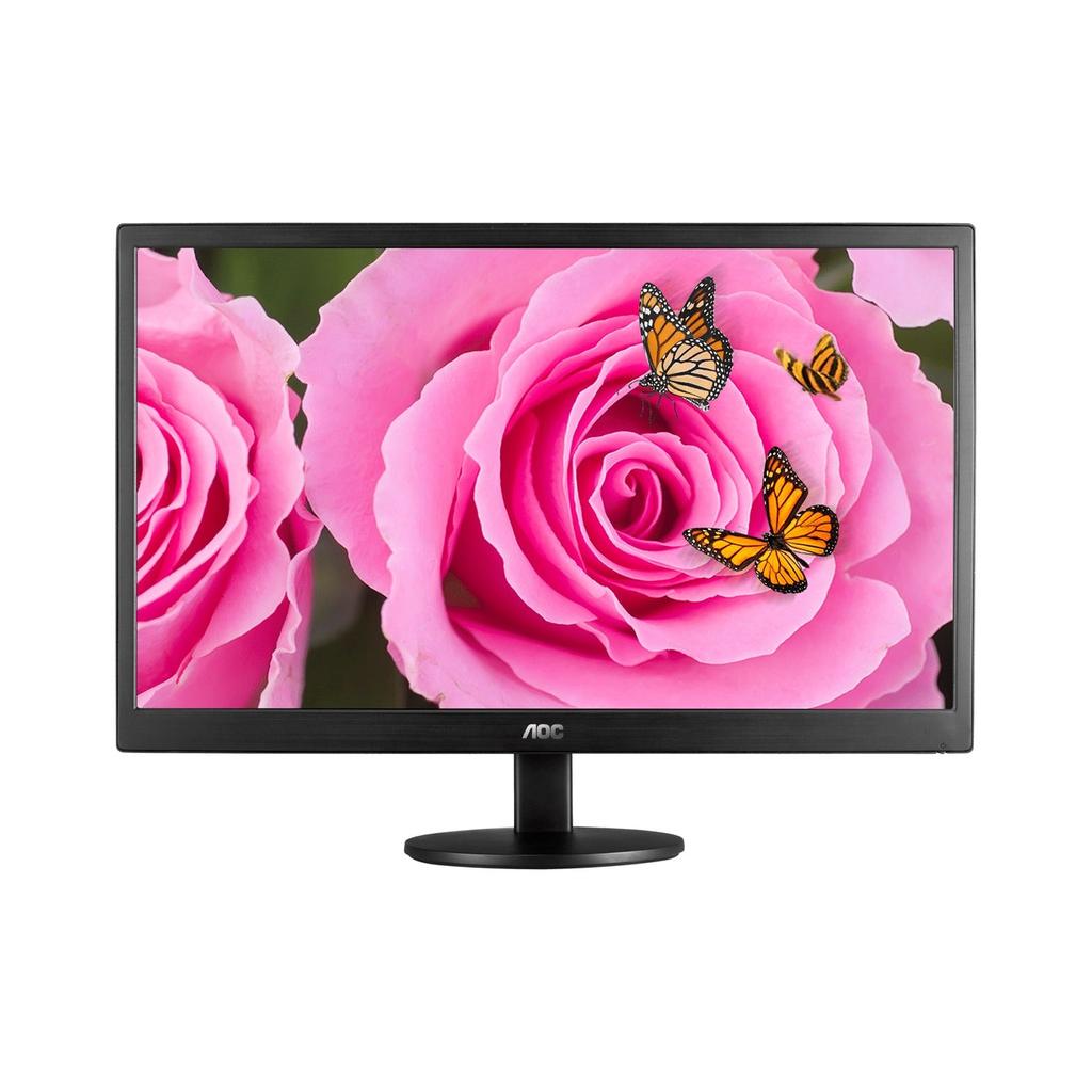 AOC E2070SW 19.5" TN Panel (1600X900) 60Hz 5ms Ultra Slim, Narrow Border, Monitor (VGA Port)