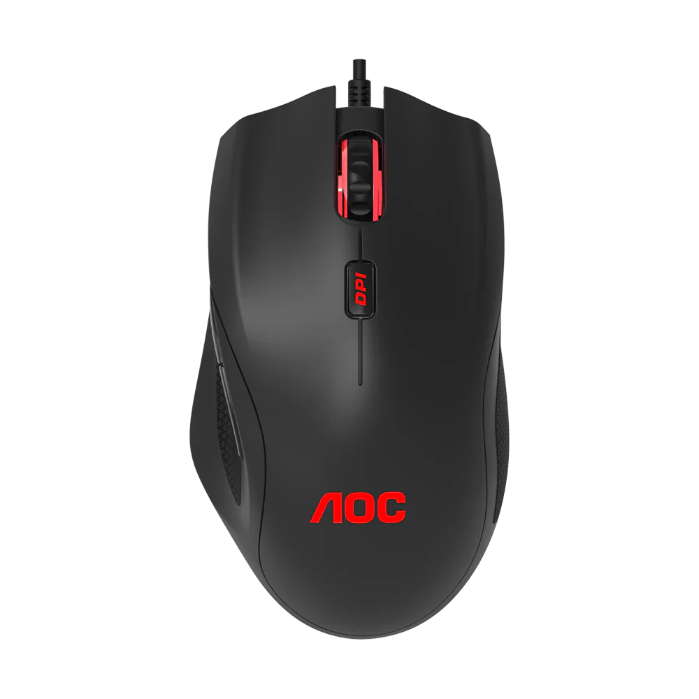 AOC GM200B RGB Wired Gaming Mouse - Black