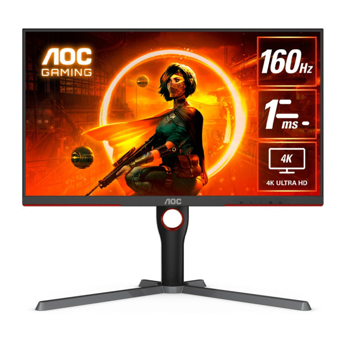 AOC U27G3X 27 Inch 160Hz 4K UHD HDMI 2.1 1ms IPS Gaming Monitor - Black