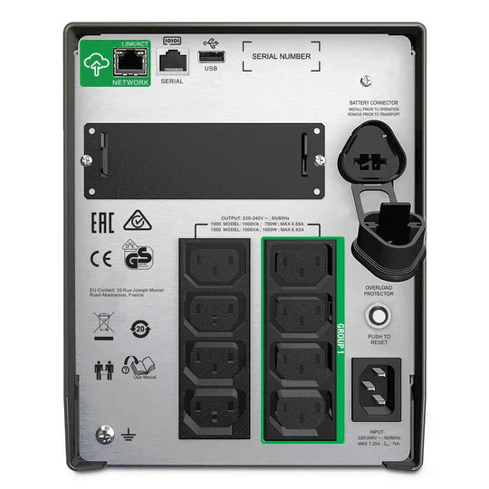 APC SMT1500IC 1.5KV 1500VA 1000W Smart UPS Line Interactive