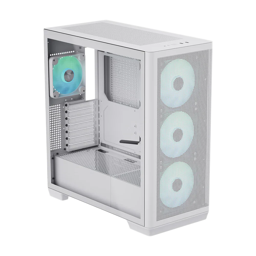 APNX CREATOR C1 V1 ARGB Fan x 4 Mid Tower Case - White