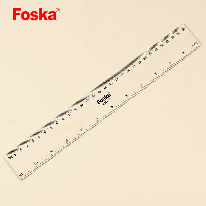 Foska 30Cm Plastic Ruler As0430